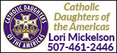 Catholic Daughters Of America Sponsorship Banner
